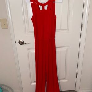 Red jumpsuit